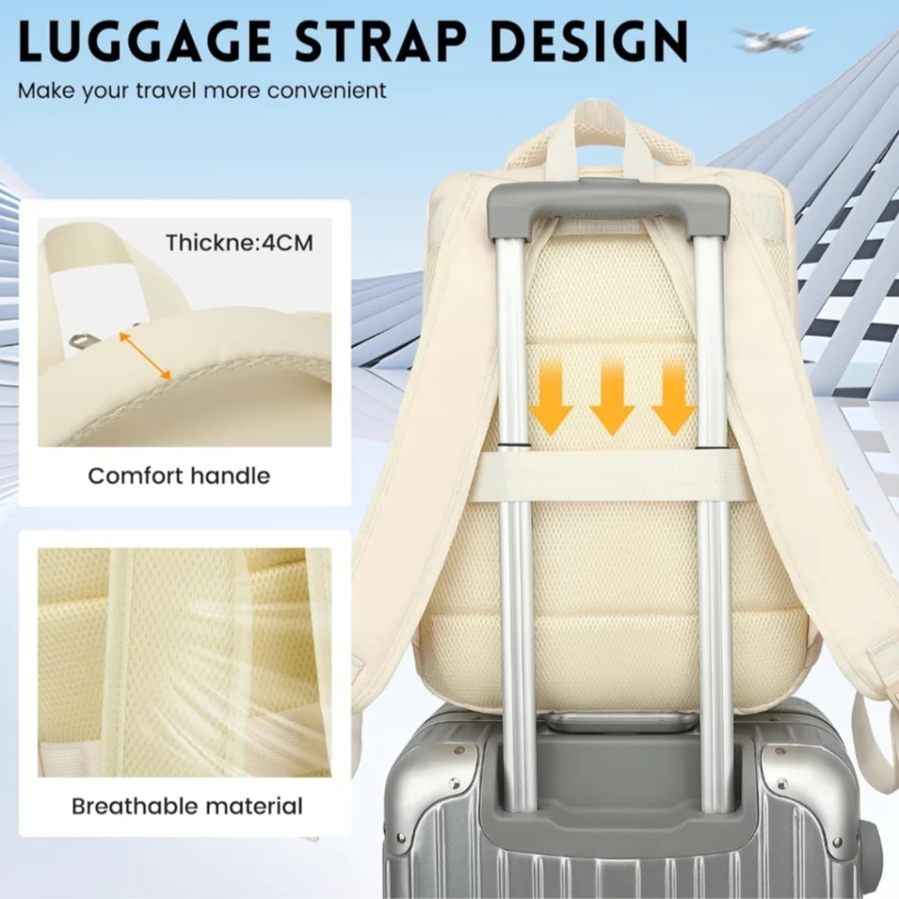 TSA 15.6", Spacious Backpack For Laptops, Traveling or Every Day Use. New. - Picture 4 of 9